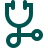 Stethoscope icon on a white background