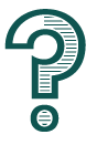 Question mark on black background