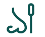 Abstract design with fork and curve